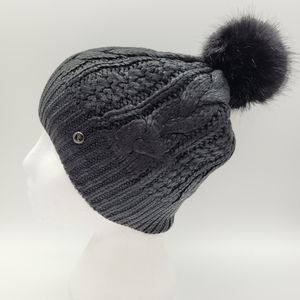 BARTS | pompom cable fisherman coated knit beanie toque winter hat
